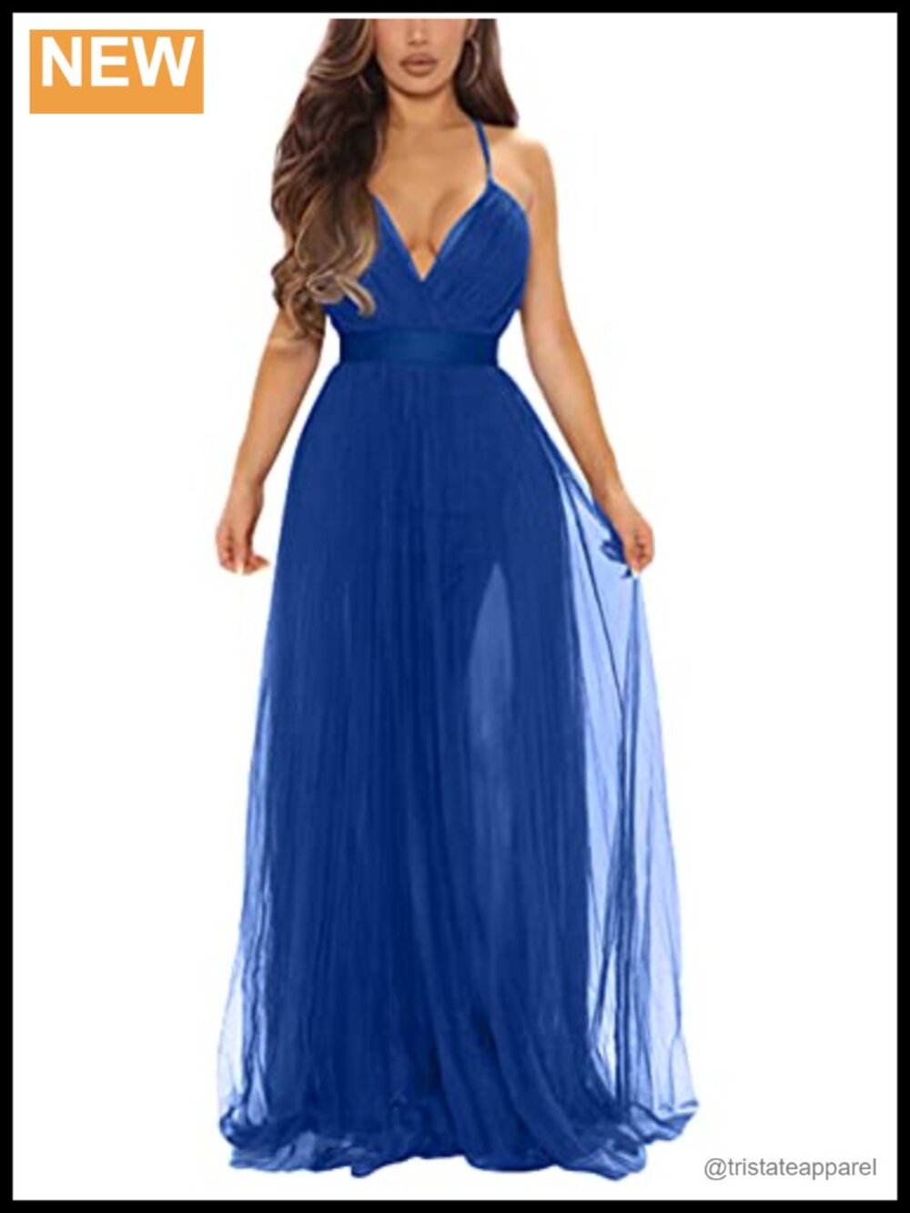 Sexy Deep V Neck Split Cocktail Formal Prom Maxi Dress